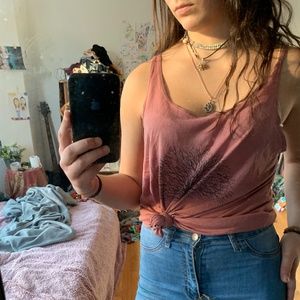 yoga tree flowy tank